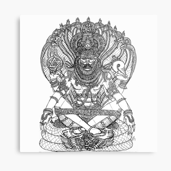 Lakshmi Narasimha swamy | Buddhist art drawing, Indian art paintings, Line  art drawings