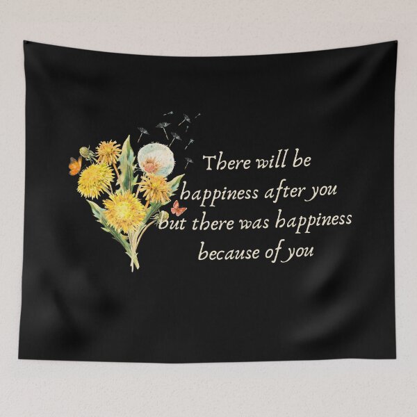 Item preview, Happiness after you | black and yellow designed and sold by BloompodDesigns.