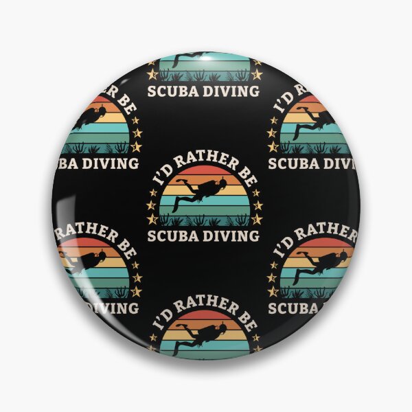 Item preview, Retro Id Rather Be Scuba Diving Diver Snorkeling designed and sold by RomanStowell.