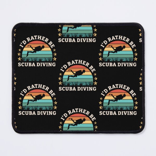 Item preview, Retro Id Rather Be Scuba Diving Diver Snorkeling designed and sold by RomanStowell.