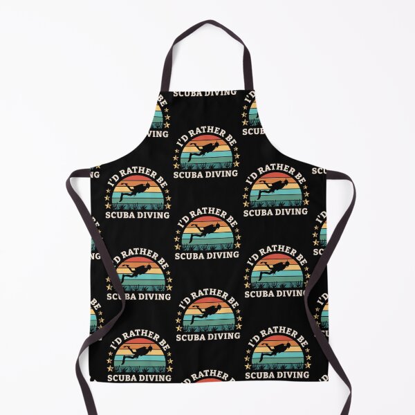 Item preview, Retro Id Rather Be Scuba Diving Diver Snorkeling designed and sold by RomanStowell.