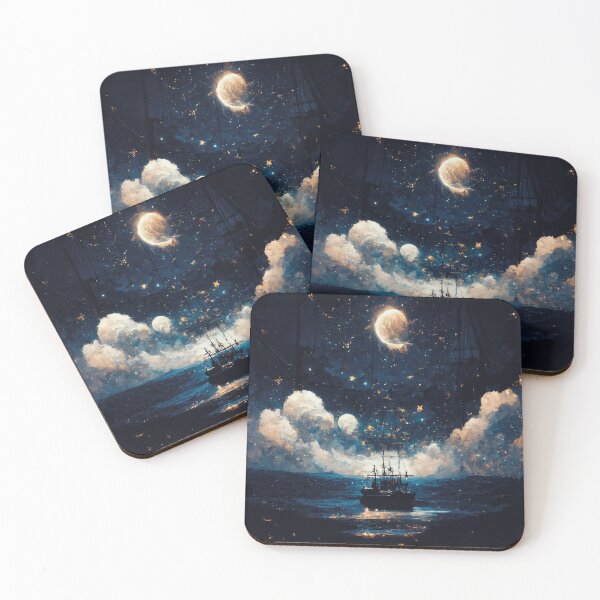 Item preview, Starry Night at Sea designed and sold by CleverboyDsgns.