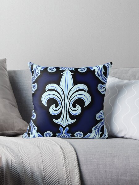 Royal Blue Pillows Cushions for Sale Redbubble