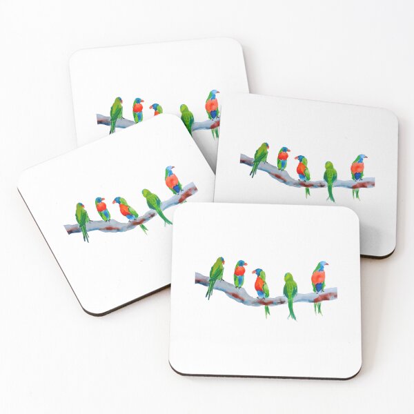 Item preview, Rainbow Parakeets designed and sold by julyperson.
