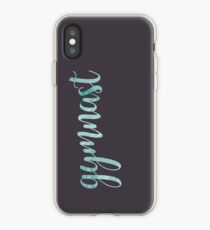 Gymnast Calligraphy iPhone Case