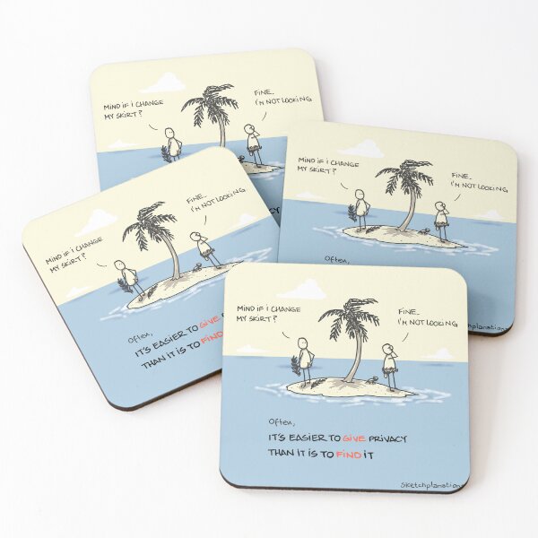 Item preview, It's easier to give privacy than it is to find it designed and sold by Sketchplanations.