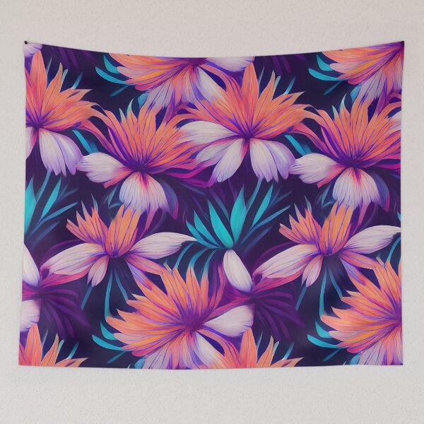 Item preview, Tropical Flowers Pattern designed and sold by ailuanni.