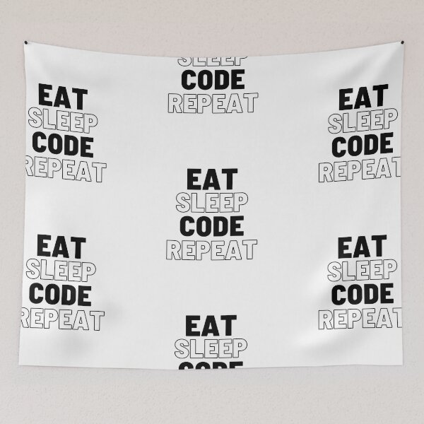 Item preview, Eat Sleep Code Repeat designed and sold by CakmakShop.