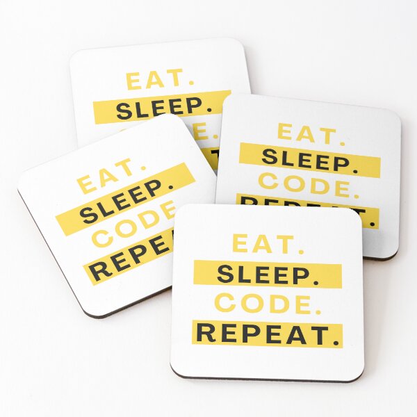Item preview, Eat Sleep Code Repeat designed and sold by CakmakShop.