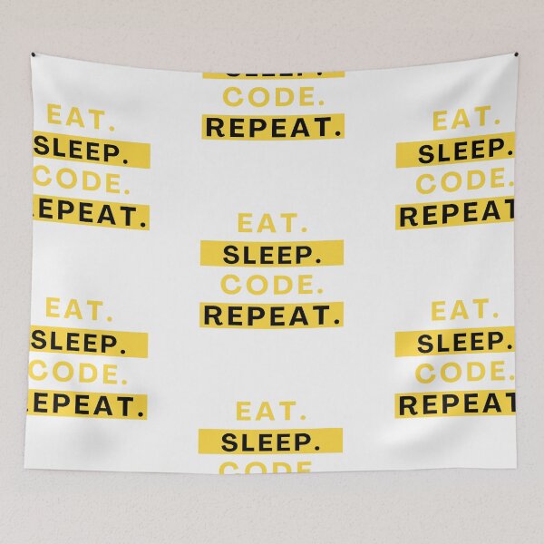 Item preview, Eat Sleep Code Repeat designed and sold by CakmakShop.