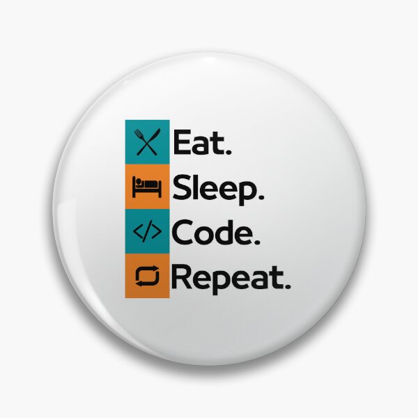 Artikelvorschau, Eat Sleep Code Wiederholen entworfen und verkauft von CakmakShop.