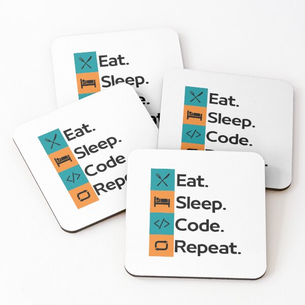 Item preview, Eat Sleep Code Repeat designed and sold by CakmakShop.