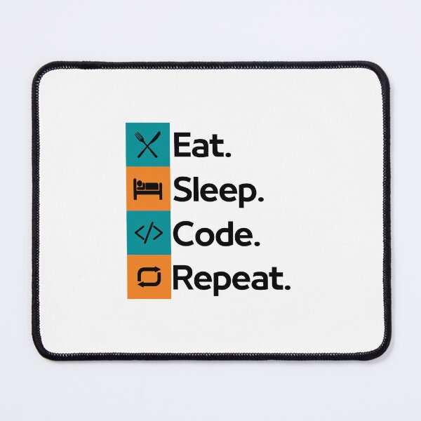 Item preview, Eat Sleep Code Repeat designed and sold by CakmakShop.