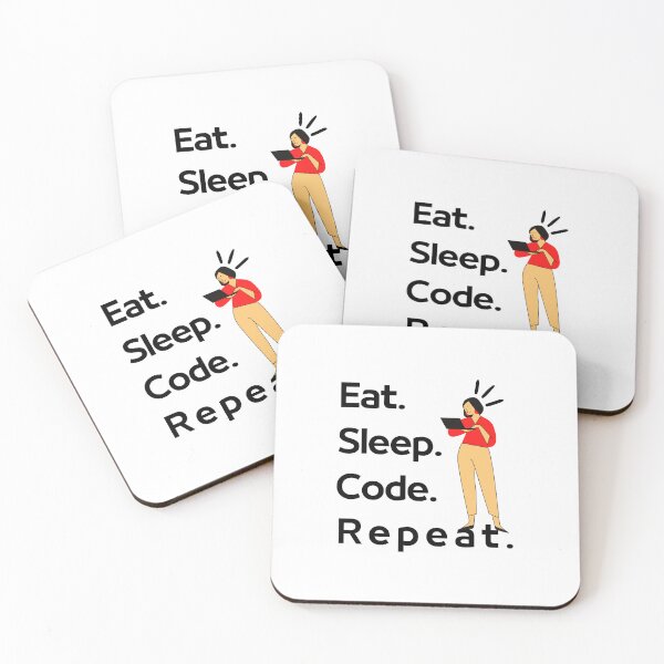 Item preview, Eat Sleep Code Repeat designed and sold by CakmakShop.