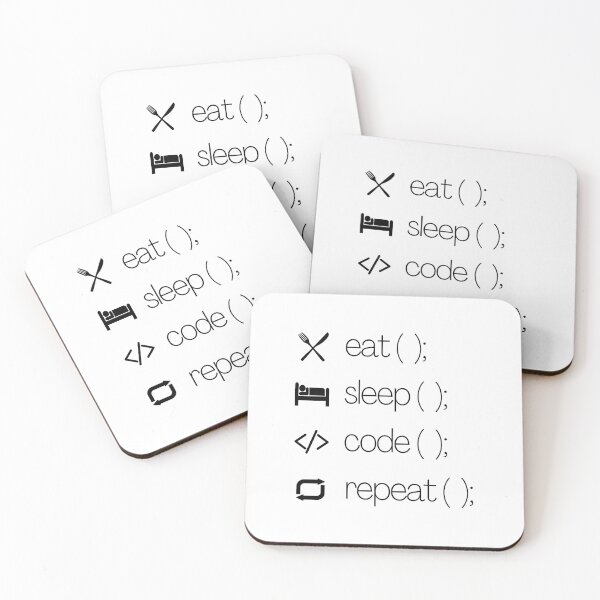 Item preview, Eat Sleep Code Repeat designed and sold by CakmakShop.