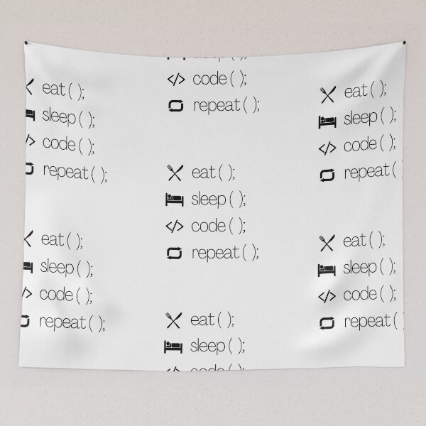 Item preview, Eat Sleep Code Repeat designed and sold by CakmakShop.