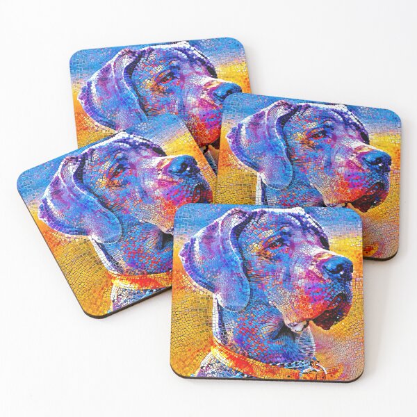 Item preview, Great Dane portrait - colorful mosaic designed and sold by NickoPrints.