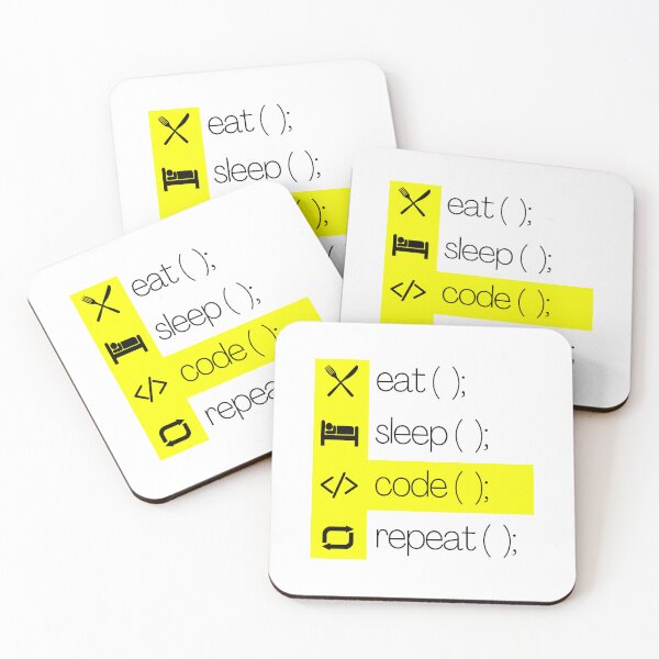 Item preview, Eat Sleep Code Repeat designed and sold by CakmakShop.