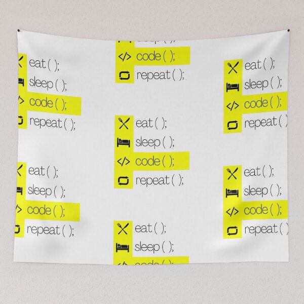 Item preview, Eat Sleep Code Repeat designed and sold by CakmakShop.