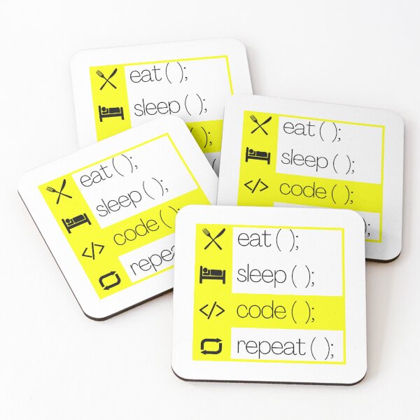 Item preview, Eat Sleep Code Repeat designed and sold by CakmakShop.