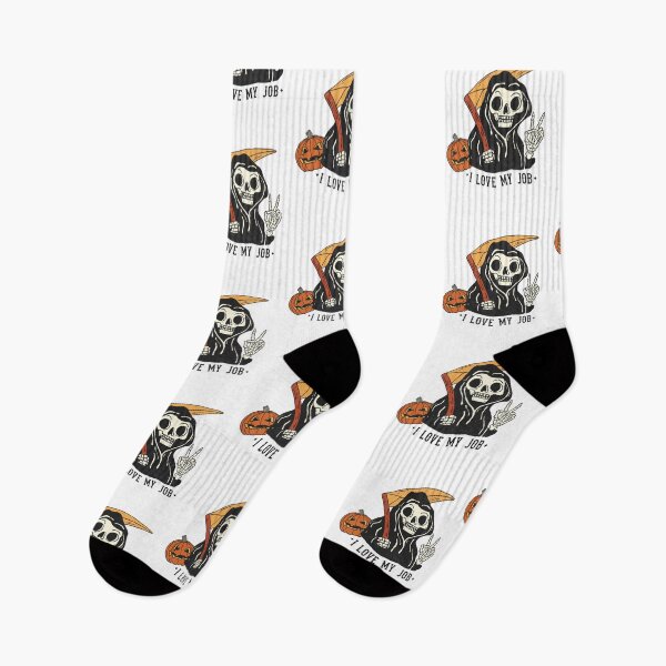 Item preview, I live my job, Funny halloween reaper, grimm reaper design designed and sold by reka88.