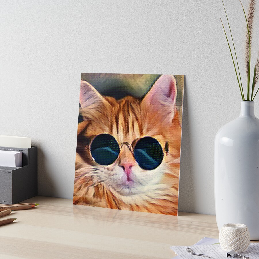 Two cute cats Art Board Print for Sale by uchiratheslayer