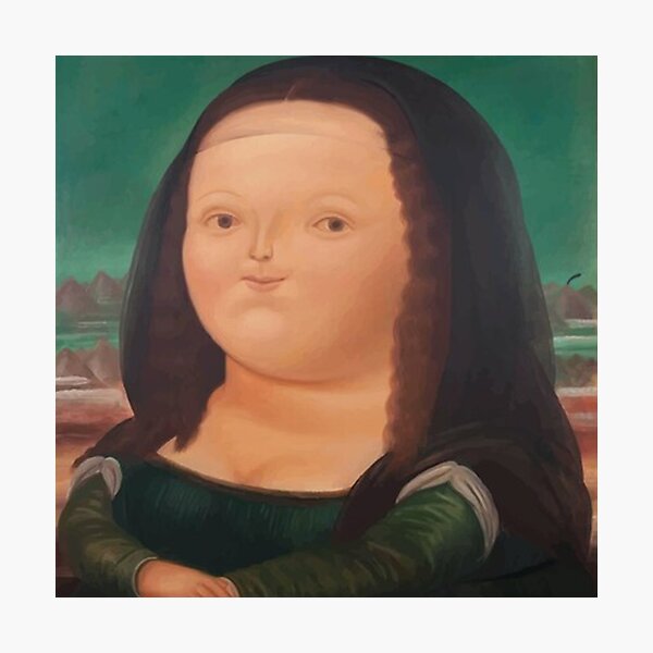 Item preview, Botero - Mona Lisa Poster designed and sold by julietakelly.