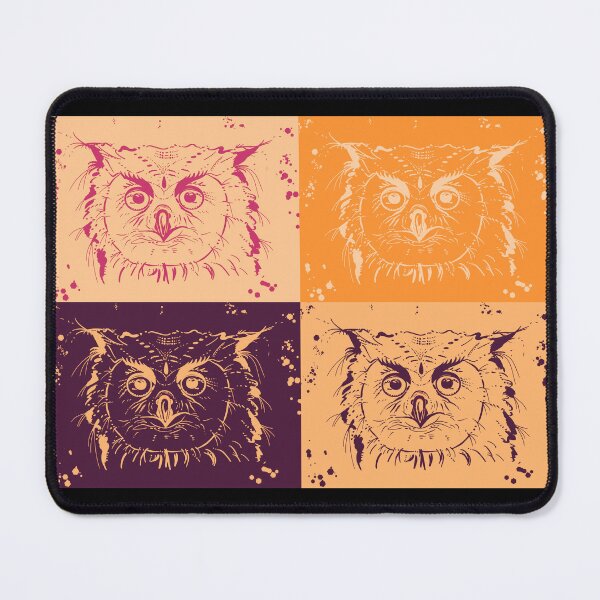 Item preview, Uhu, owl as a Warhol effect designed and sold by Kreativa1.