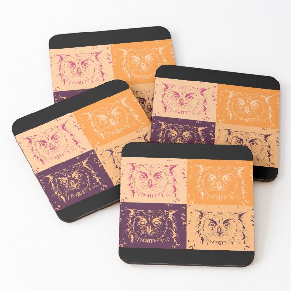 Item preview, Uhu, owl as a Warhol effect designed and sold by Kreativa1.