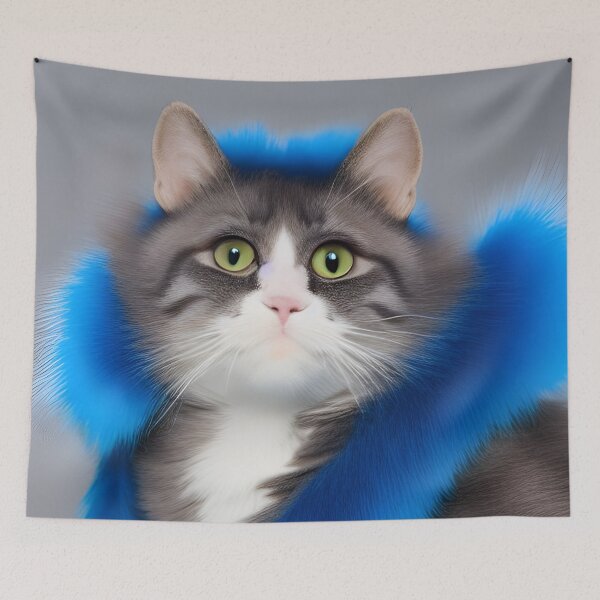 Item preview, Funny cat wearing scarf designed and sold by jardigital.