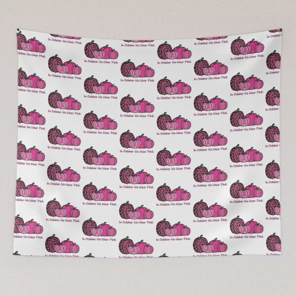 Item preview, In October We Wear Pink Breast Cancer Awareness leopard print pumpkin T-shirt designed and sold by Nerdygirlteez.