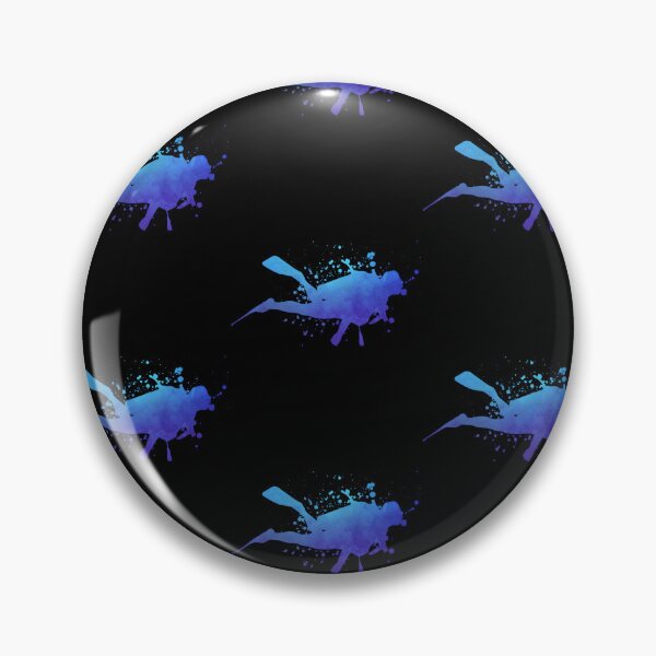 Item preview, Scuba Diver Snorkeling Diving Lover Vintage Blue Watercolor designed and sold by RomanStowell.
