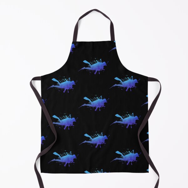 Item preview, Scuba Diver Snorkeling Diving Lover Vintage Blue Watercolor designed and sold by RomanStowell.