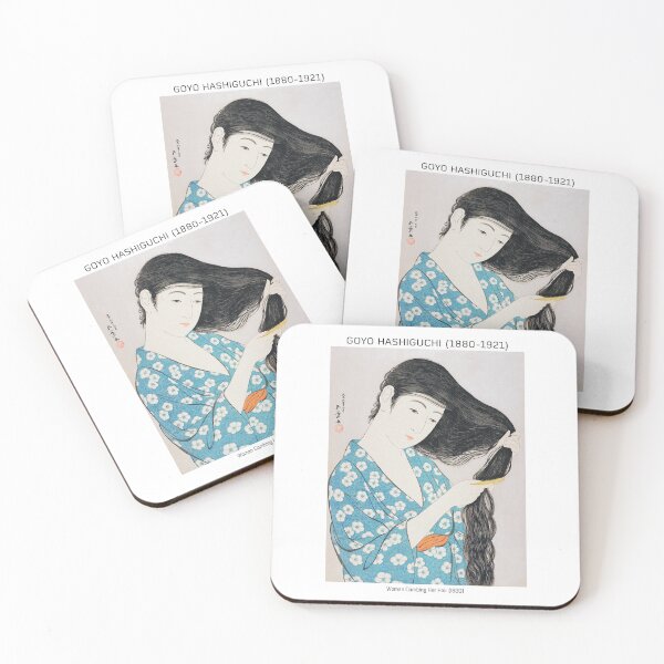 Item preview, Japanese woman combing her hair - Goyō Hashiguchi designed and sold by MagaliC.