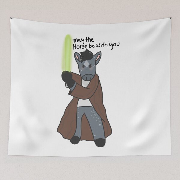 Item preview, May The Horse Be With You - Horse Pun designed and sold by thepunchypoodle.