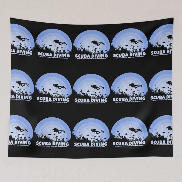 Item preview, Scuba Diver The Sky Is Not The Limit Scuba Diving designed and sold by RomanStowell.