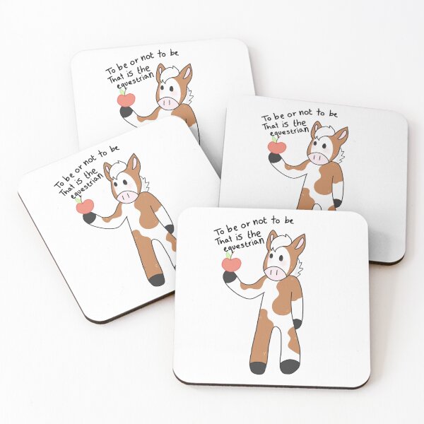 Item preview, To be or not to be, that is the equestrian - Horse Pun designed and sold by thepunchypoodle.