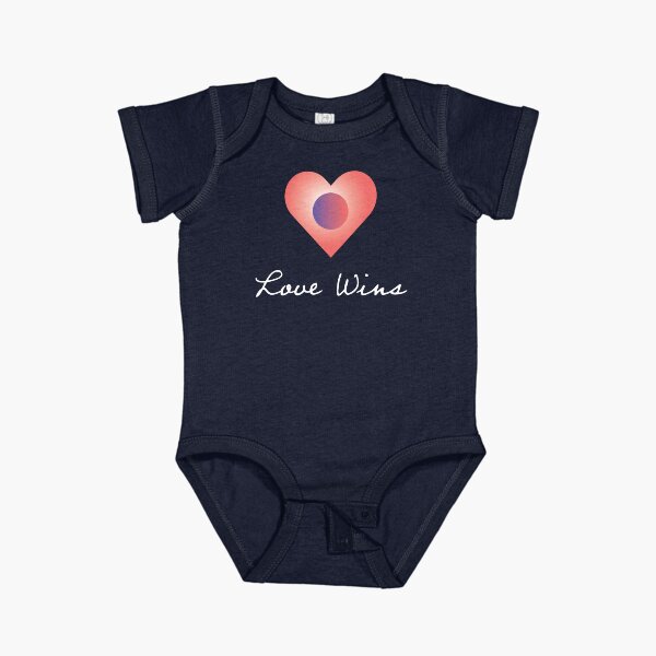 Love Wins Short Sleeve Baby One-Piece