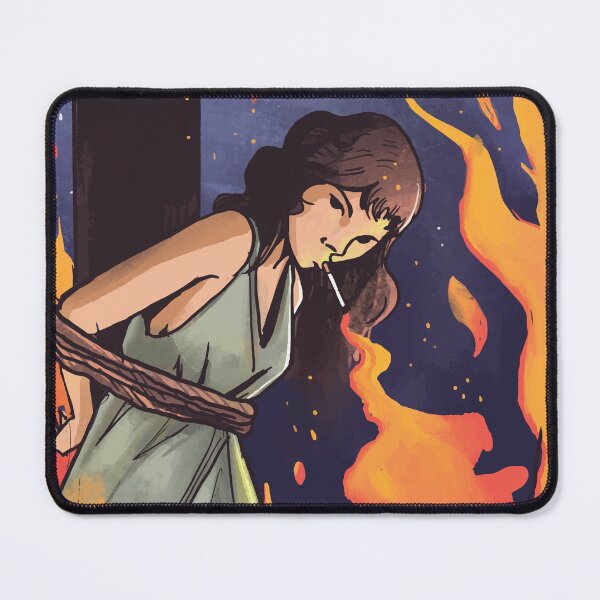 Item preview, Stay Lit Fire Smoking Bonfire Witchy Vibes Anime Horror Halloween Everyday designed and sold by Cymphonyskar.