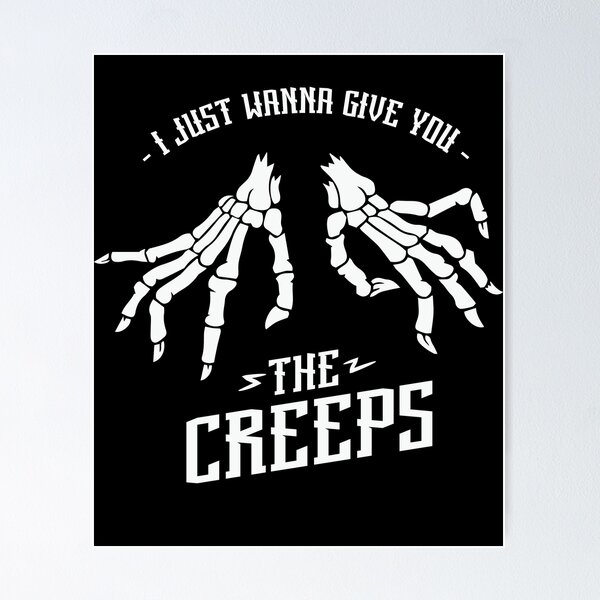 Item preview, Give you the creeps, creepy halloween skeleton design designed and sold by reka88.