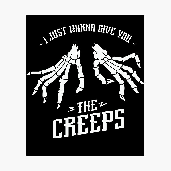 Item preview, Give you the creeps, creepy halloween skeleton design designed and sold by reka88.