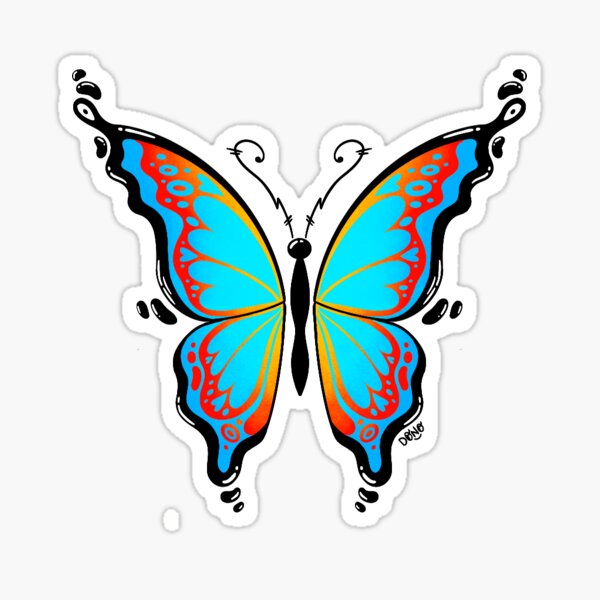 butterfly feeling Sticker