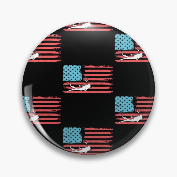 Item preview, Scuba Diver Usa American Flag Snorkeling Bubbles designed and sold by RomanStowell.