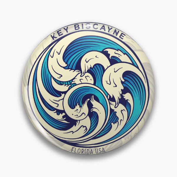 Item preview, Key Biscayne Waves designed and sold by LanikaiBeach.