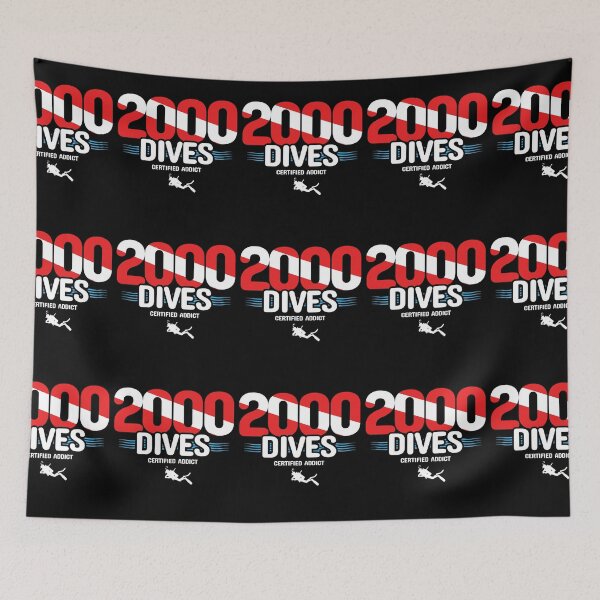 Item preview, Scuba Diving 2000th Dive Diver Down Scuba Diver designed and sold by RomanStowell.