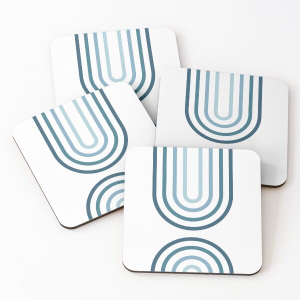Item preview, Arco iris geométrico simple - azul designed and sold by Cute Curations.