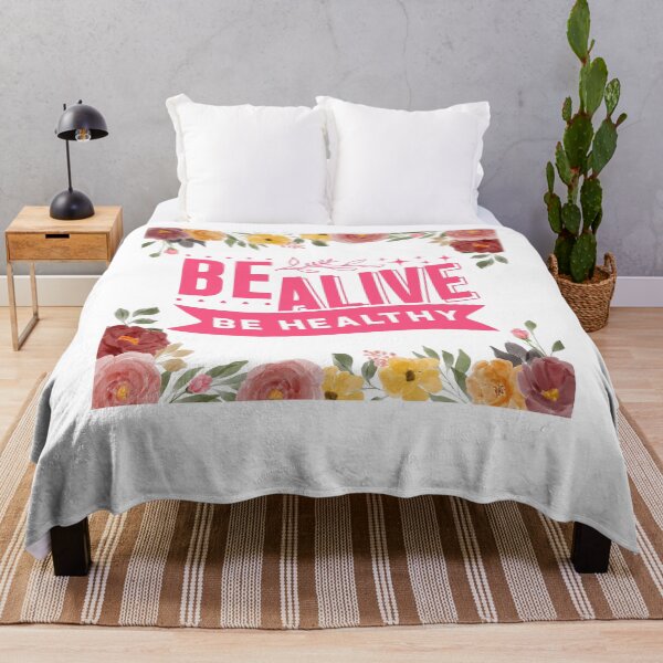Item preview, Be Alive, Be Healthy - Positive Quote - Floral Design Motivation - Evolve - Empower - Yoga - Mental Health - Body Health designed and sold by Mechanical-Artt.