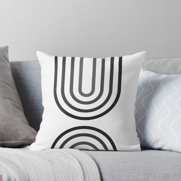 Item preview, Simple Geometric Rainbow - Greyscale designed and sold by Cute Curations.