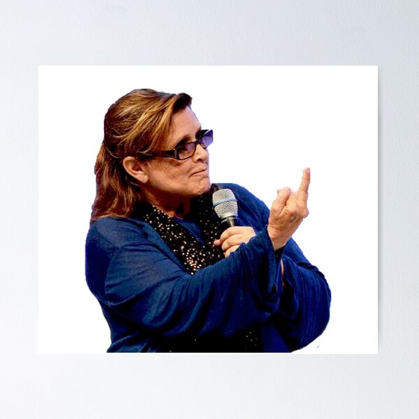 Vista previa del artículo con la obra «Carrie Fisher», diseñado y vendido por CARLA9Z.