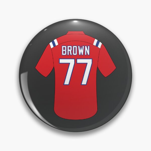Item preview, Trent Brown jersey with number 77 designed and sold by Justtrendytees.